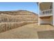 Spacious backyard area showcasing the foundation and landscaping at 1785 Grayside Cir, Castle Rock, CO 80109