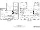 Floor plans for the basement and main level of a home. Includes layouts for bedrooms, living spaces, and bathrooms at 10601 E Crestline Ave, Englewood, CO 80111