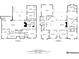 Combined first and second floor plans outlining full property layout at 10601 E Crestline Ave, Englewood, CO 80111