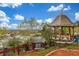 Wooden gazebo with barrel furniture on a property with beautiful views at 15785 W Second Ave, Golden, CO 80401