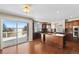 Spacious kitchen with island, granite countertops, and a view at 1275 Exquisite St, Castle Rock, CO 80109