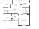 Detailed second floor plan featuring bedrooms, office, laundry, WIC, and multiple baths at 42853 Ivydel St, Elizabeth, CO 80107