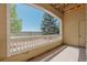 Covered porch/balcony features beautiful views and a private outdoor space at 6017 Castlegate Dr # F15, Castle Rock, CO 80108