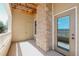 Relax on this private patio with a stone pillar, offering a serene spot for outdoor enjoyment at 6017 Castlegate Dr # F15, Castle Rock, CO 80108