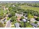 Aerial view of a residential neighborhood, showcasing proximity to green spaces and a network of streets at 2901 Lorraine Ct, Boulder, CO 80304