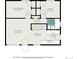 Detailed floor plan showcasing the layout of the living room, kitchen, primary bedroom, and bathroom at 3685 S Hooker St, Englewood, CO 80110