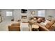 Relaxing living room with a modern fireplace and plush leather seating at 8839 Culebra St, Arvada, CO 80007