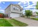 Charming two-story home featuring a two-car garage and a well-manicured front yard at 249 Vista Blvd, Brighton, CO 80603