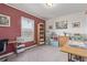 Craft room with sewing station, large window, and storage at 249 Vista Blvd, Brighton, CO 80603