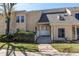 Charming townhome featuring a well-maintained lawn, inviting entryway, and classic architectural details at 2870 S Ursula St, Aurora, CO 80014