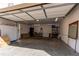 Spacious two car garage has high ceilings with plenty of lighting and space for storage at 2870 S Ursula St, Aurora, CO 80014