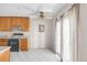 Bright and airy dining area with updated lighting, hardwood floors, and slider to a private outdoor patio area at 3740 Iris Ave # B, Boulder, CO 80301