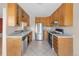 This eat-in kitchen features stainless steel appliances, and shaker cabinets at 3740 Iris Ave # B, Boulder, CO 80301