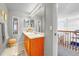 Neutral full bathroom features a large vanity, mirror, and tile floors at 5912 Randolph Ave, Castle Rock, CO 80104