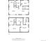 Floor plan showcasing the layout of this home's two stories, including 4 bedrooms and 2 bathrooms at 6361 S Spotswood Cir, Littleton, CO 80120