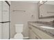 Modern bathroom features a glass shower, granite countertop and tile flooring at 8055 E Colorado Ave # 8, Denver, CO 80231