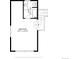 Floorplan of the bedroom and bathroom with its dimensions at 22081 Paradise Cir, Golden, CO 80401