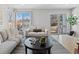 Inviting living room with natural light, contemporary furniture, and a view of the backyard at 22 S Indiana Pl, Golden, CO 80401