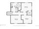 Comprehensive second-floor plan highlighting the bedroom and bathroom layout, including stairs and closet dimensions at 5153 Tucson Way, Denver, CO 80239