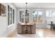 Bright breakfast nook with built-in bench seating and large windows offering natural light at 1157 Jersey St, Denver, CO 80220