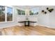 Charming breakfast nook with built-in bench seating, custom lighting, and bright windows at 1157 Jersey St, Denver, CO 80220