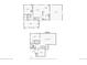 This floor plan includes two levels; the first level features two bedrooms, a living room, and the basement at 14791 E Security Pl, Aurora, CO 80011
