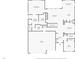 First floor plan of a home showing layout of the kitchen, living room, bedrooms, and bathrooms at 15506 Short Line Ct, Monument, CO 80132