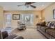 Cozy living room featuring a plush sofa and a bright window, creating an inviting space at 4593 S Field St, Littleton, CO 80123