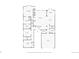 First floor plan showing bedroom, bathrooms, Gathering room, kitchen, and garage at 2485 Vale Way, Erie, CO 80516