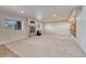 Basement rec room with windows, a fireplace, built in shelves, and carpet flooring at 8107 S Catawba Ct, Aurora, CO 80016