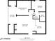 Floor plan showing layout of living spaces including balcony, bedrooms, and kitchen at 2575 S Syracuse Way # K201, Denver, CO 80231