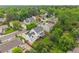 Aerial view of a residential neighborhood with manicured lawns, mature trees, and well-maintained homes at 6839 S Niagara Ct, Centennial, CO 80112
