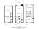 Three-level floor plan of a 1186 sq ft townhouse at 9044 W 63Rd Ave, Arvada, CO 80004