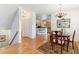 Inviting dining area adjacent to kitchen with natural light at 335 Josephine St # D, Denver, CO 80206