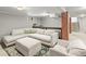 Finished basement with a comfortable seating area and stylish accents at 4250 Wyandot St, Denver, CO 80211