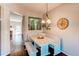 Cozy dining area features a quaint built-in booth and bench, perfect for enjoying casual meals at 535 Lost Valley Pt, Castle Rock, CO 80108