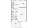 Floor plan featuring kitchen, dining room, living room, bathroom, and patio at 535 Lost Valley Pt, Castle Rock, CO 80108