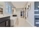 Stylish bathroom featuring a soaking tub, modern vanity, and sleek sliding door at 2540 Xavier St, Denver, CO 80212