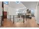 Open-concept living area showcases scenic mountain views from the second story at 33379 Buffalo Park Rd, Evergreen, CO 80439
