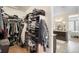 Spacious walk-in closet provides ample storage with custom shelving and organization systems at 6143 Eldora St, Golden, CO 80403