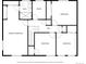 Second floor layout displays primary bedroom, bedrooms, hall and bathrooms at 7060 S Windsor St, Littleton, CO 80128
