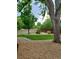 Landscaped backyard featuring mature trees, stone accents, and a well-maintained lawn at 2221 S Arbutus Ct, Lakewood, CO 80228