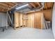 Unfinished basement area with exposed utilities and storage at 2427 E Fremont Ct, Centennial, CO 80122