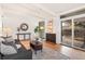 Comfortable living room with access to outdoor patio at 1392 S Edison Way, Denver, CO 80222