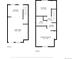Two-story floor plans show living spaces and bedrooms at 14465 E Hawaii Cir # A, Aurora, CO 80012