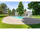 Community pool with lush greenery and lounge seating at 14465 E Hawaii Cir # A, Aurora, CO 80012