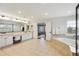 Large bathroom featuring double sinks, lots of counter space, a soaking tub and a glass shower at 20363 E Top T Ranch Pl, Parker, CO 80134