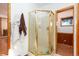 Bathroom with a large glass shower enclosure at 26347 De Berry St, Conifer, CO 80433