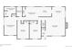 First floor plan with living room, kitchen, dining room, bedrooms, bathrooms, and a foyer at 391 Burgess Dr, Castle Rock, CO 80104