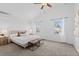 Spacious bedroom with vaulted ceilings and dual windows for ample natural light at 10157 W Fremont Pl, Littleton, CO 80127